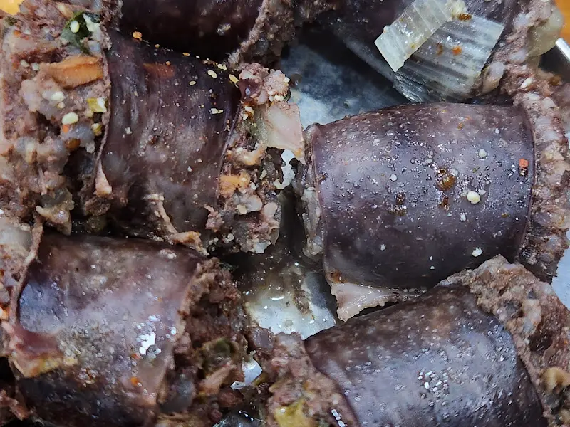 아바이 순대의 클로즈업