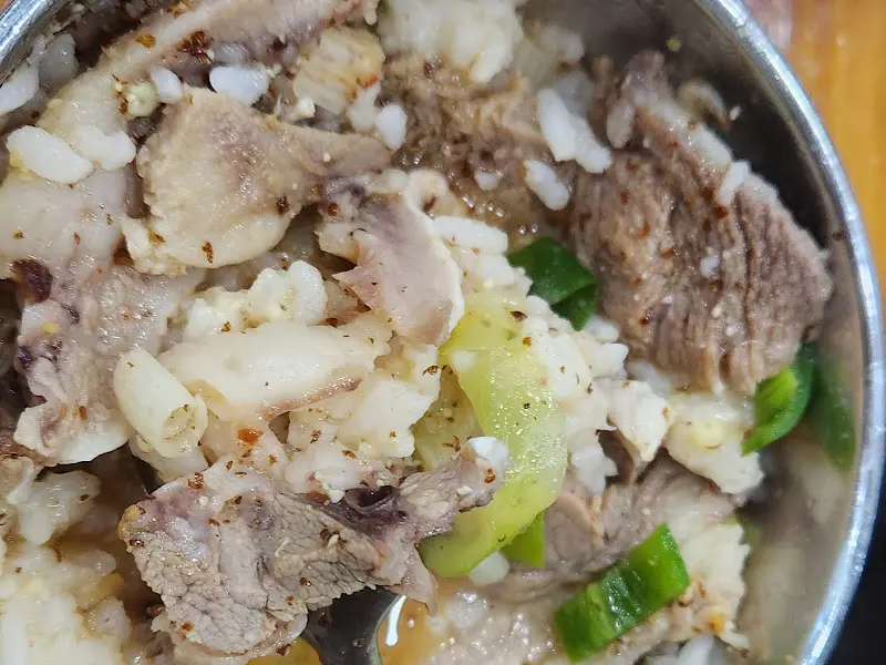 순대국 속 내용물