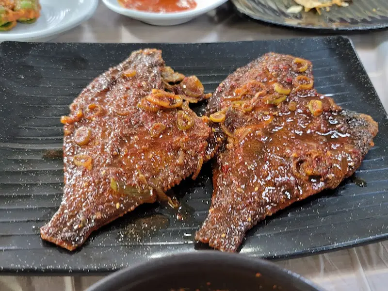 가자미조림 클로즈업