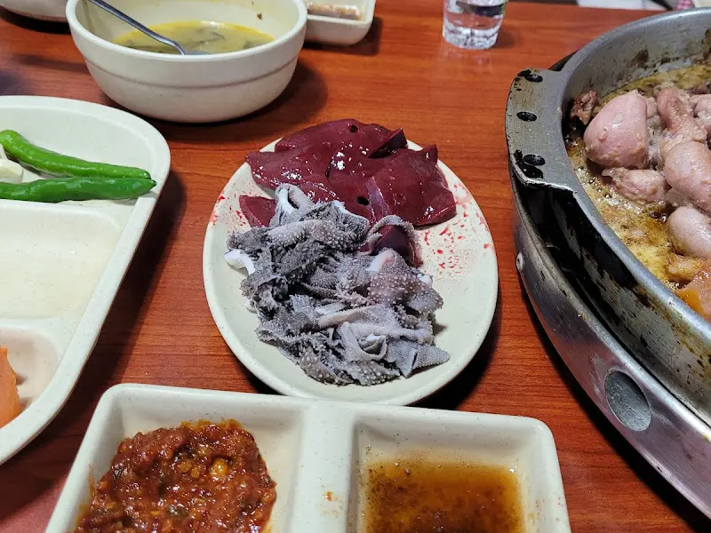 곁들여 먹는 간과 천엽