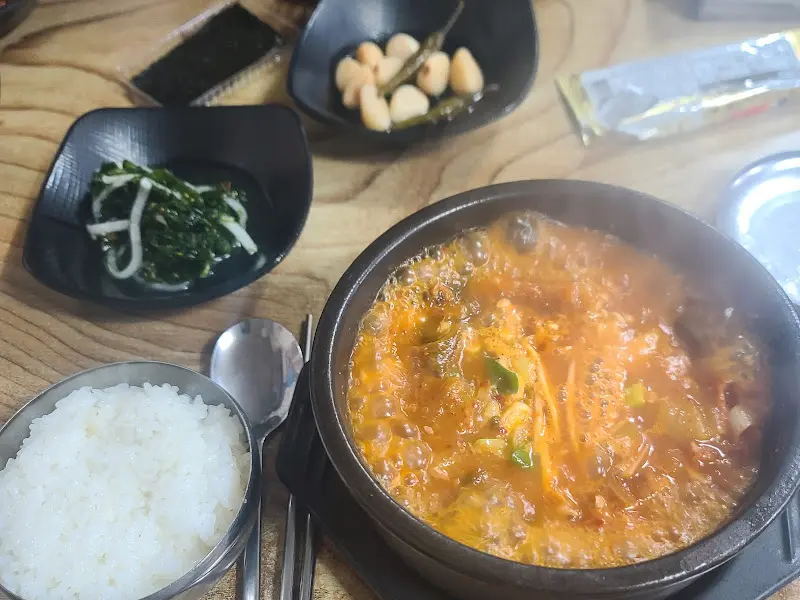 순두부찌개의 환상적인 비주얼