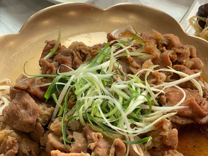 클로즈업한 석쇠불고기