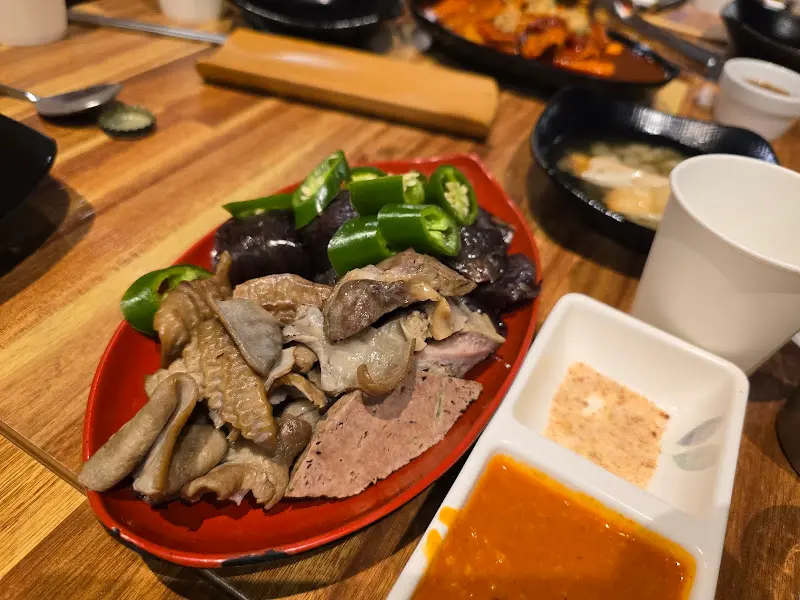 허파, 간, 풋고추, 순대