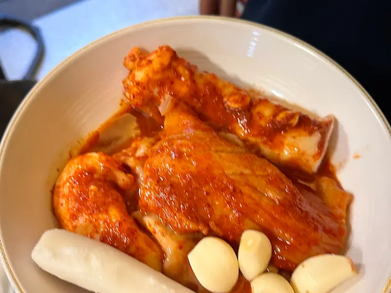 양념에 버무려진 양대창