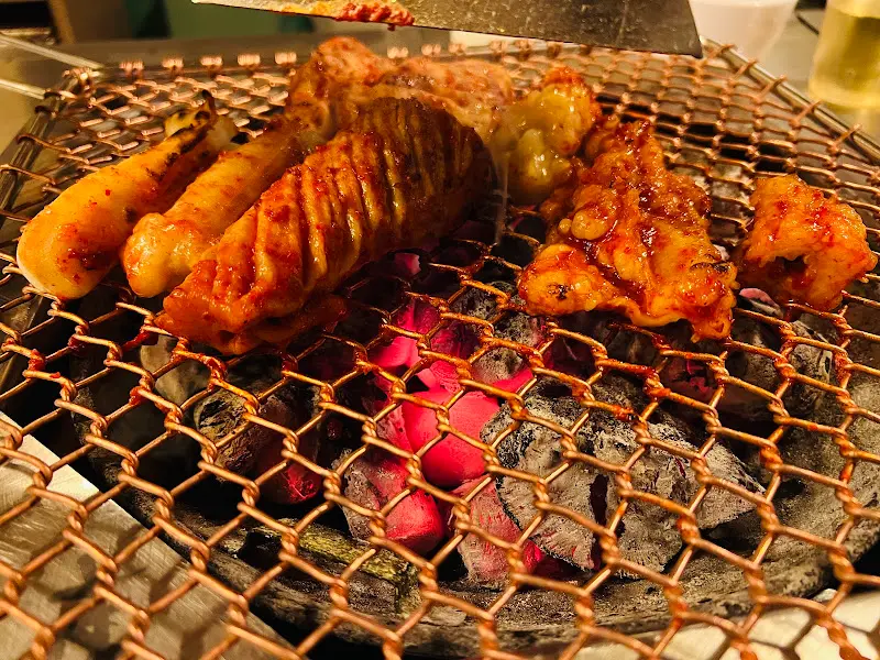 숯불에 익어가는 양대창