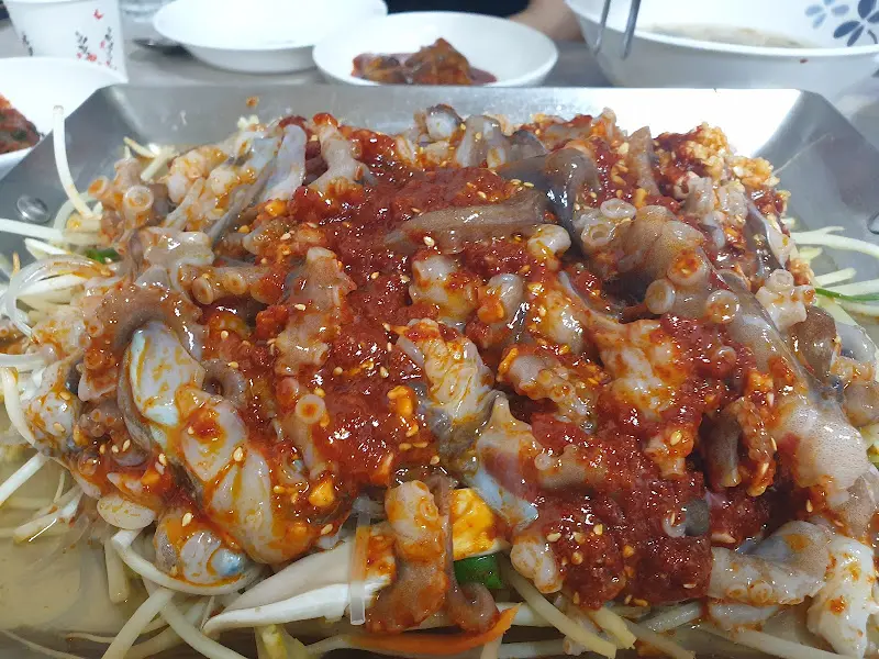 산낙지 철판볶음