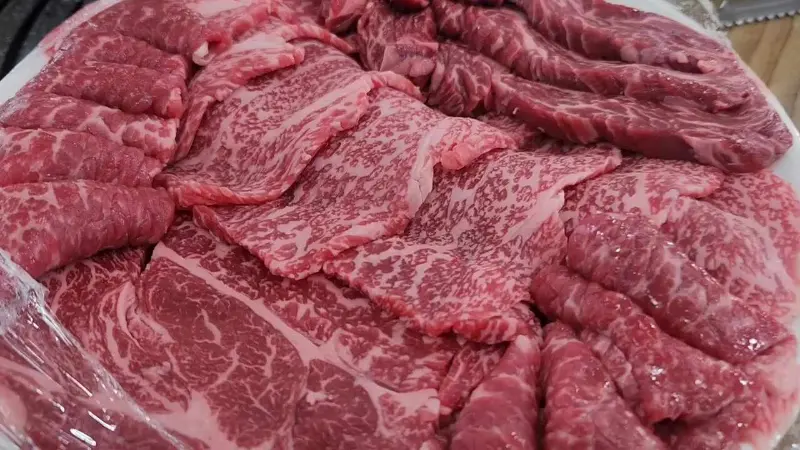 마블링이 예술인 한우