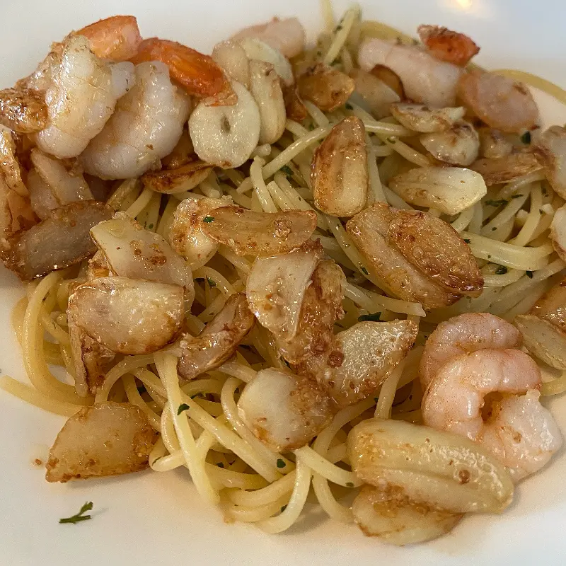 감바스 올리오 파스타