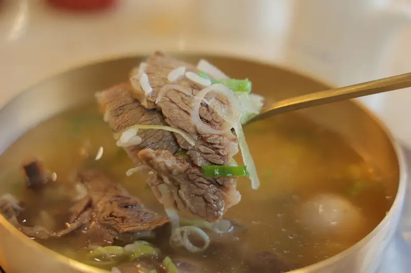 곰탕에 들어있는 고기