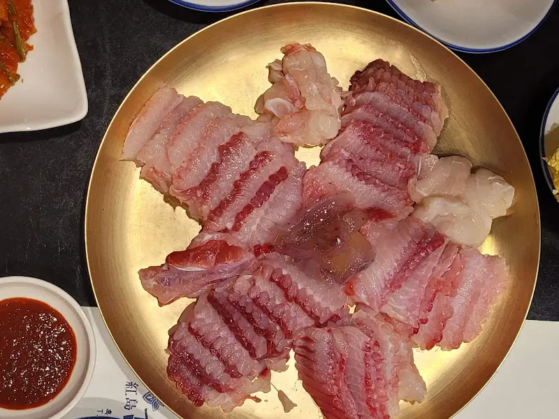 홍어회 클로즈업