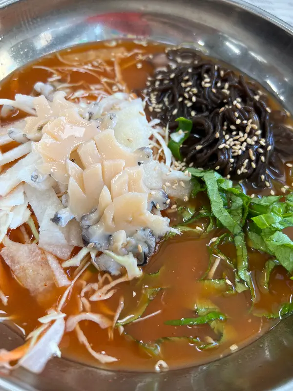 시원한 전복물회