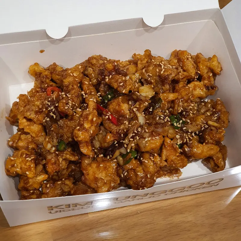 마늘치킨 순살의 클로즈업 샷