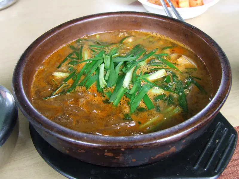 흑염소탕의 모습