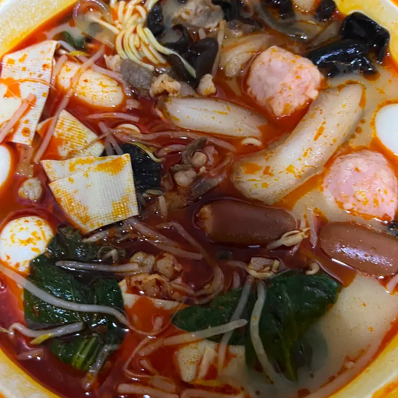 푸짐한 마라탕 재료