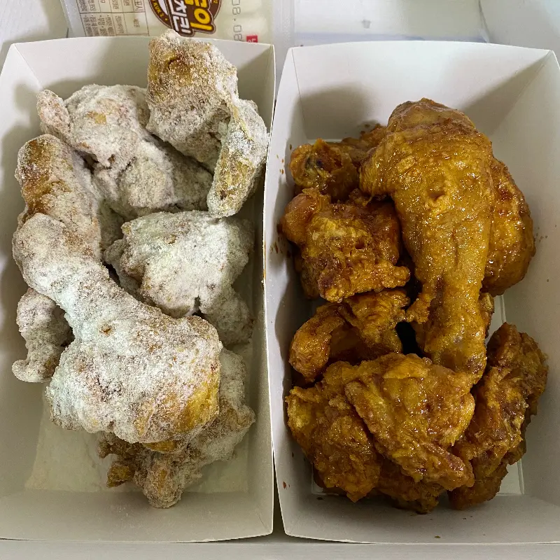 눈처럼 하얀 치킨