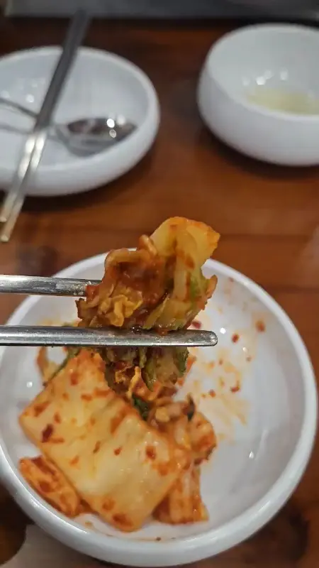 잘 익은 겉절이 김치