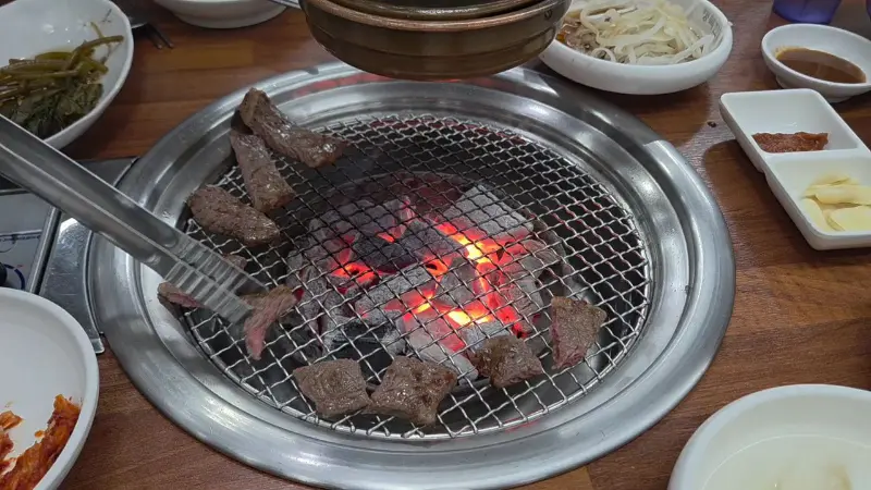 맛있게 구워진 소고기
