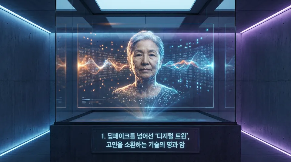 1. 딥페이크를 넘어선 '디지털 트윈', 고인을 소환하는 기술의 명과 암