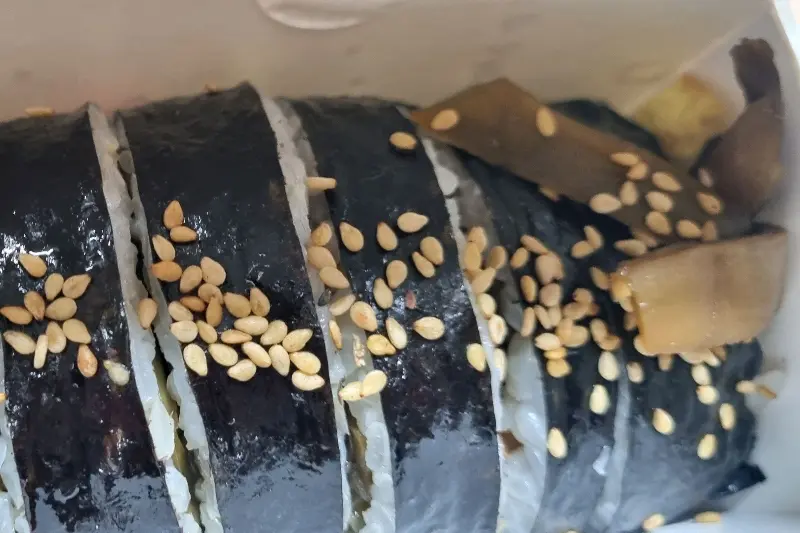 다시마 김밥 근접 사진
