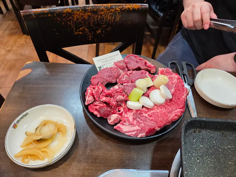 선명한 마블링의 안심