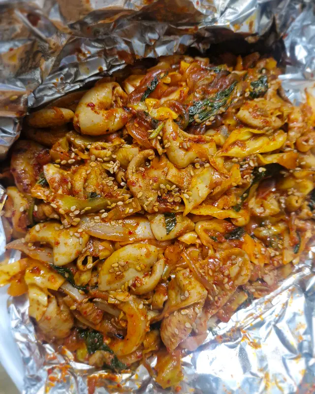 매콤한 야채곱창