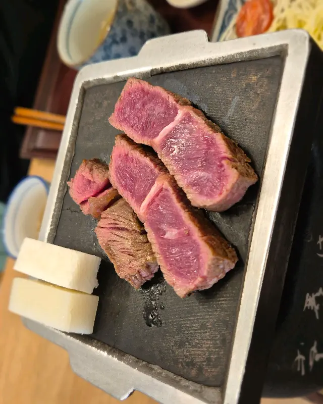 미니화로에 구워먹는 규카츠