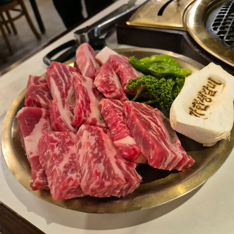 가헌생갈비의 신선한 생갈비