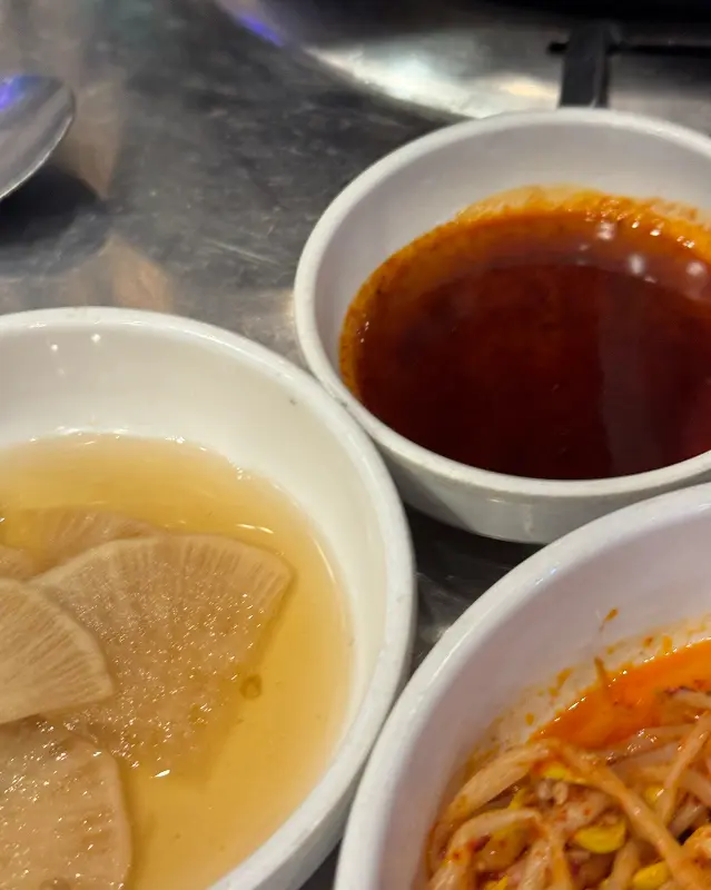맛있는 뒷고기 한 상 차림