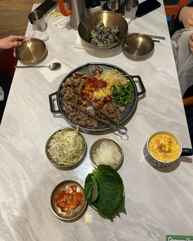 푸짐한 쭈꾸미 한 상