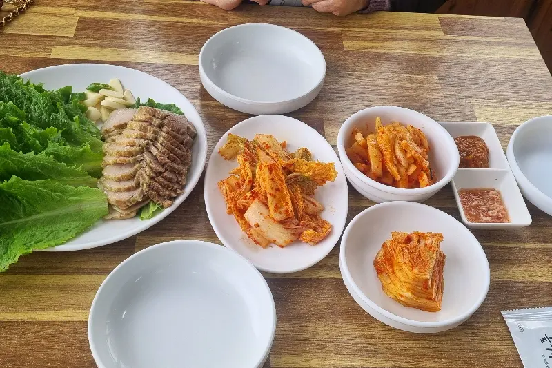 보쌈 한 상 차림