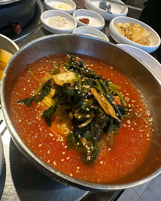 시원한 열무국수