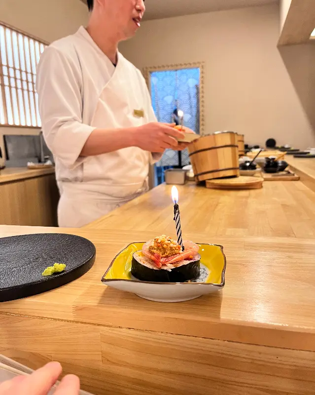 생일 기념 후토마끼 케이크