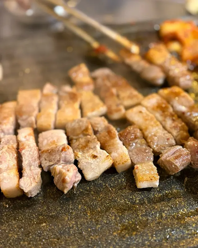 잘 익은 삼겹살