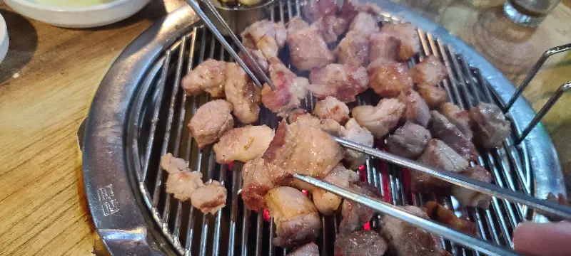 맛있게 구워진 갈매기살