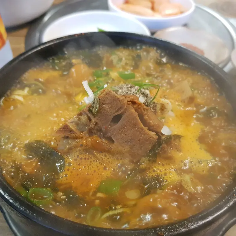 뼈해장국 근접샷