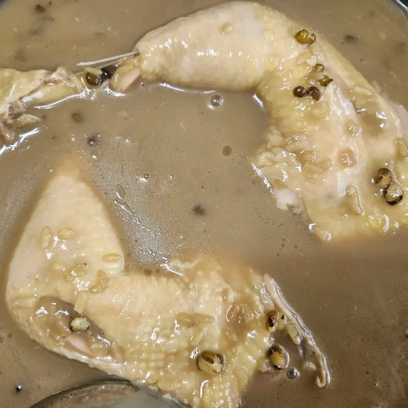 토종닭백숙 근접샷