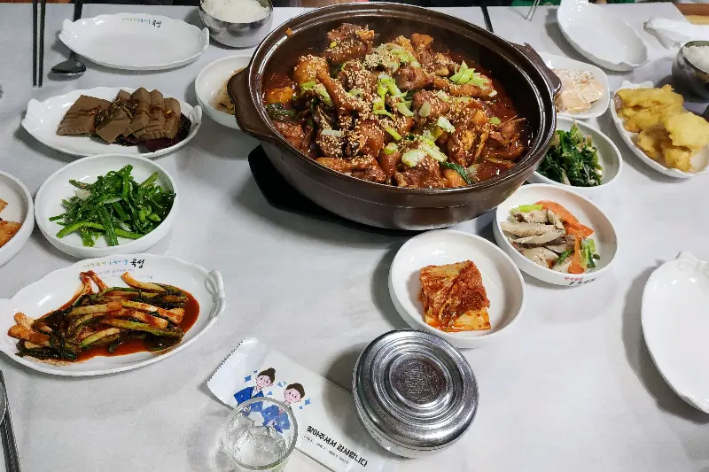 용궁산장의 닭볶음탕