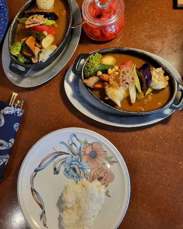 카레와 밥의 환상적인 조화