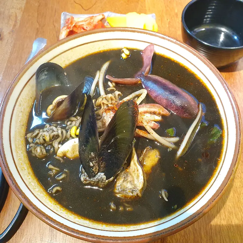 독도스낵 통오징어먹물라면