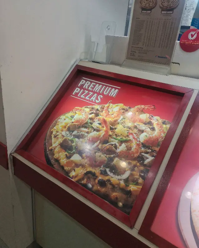 프리미엄 피자 광고판