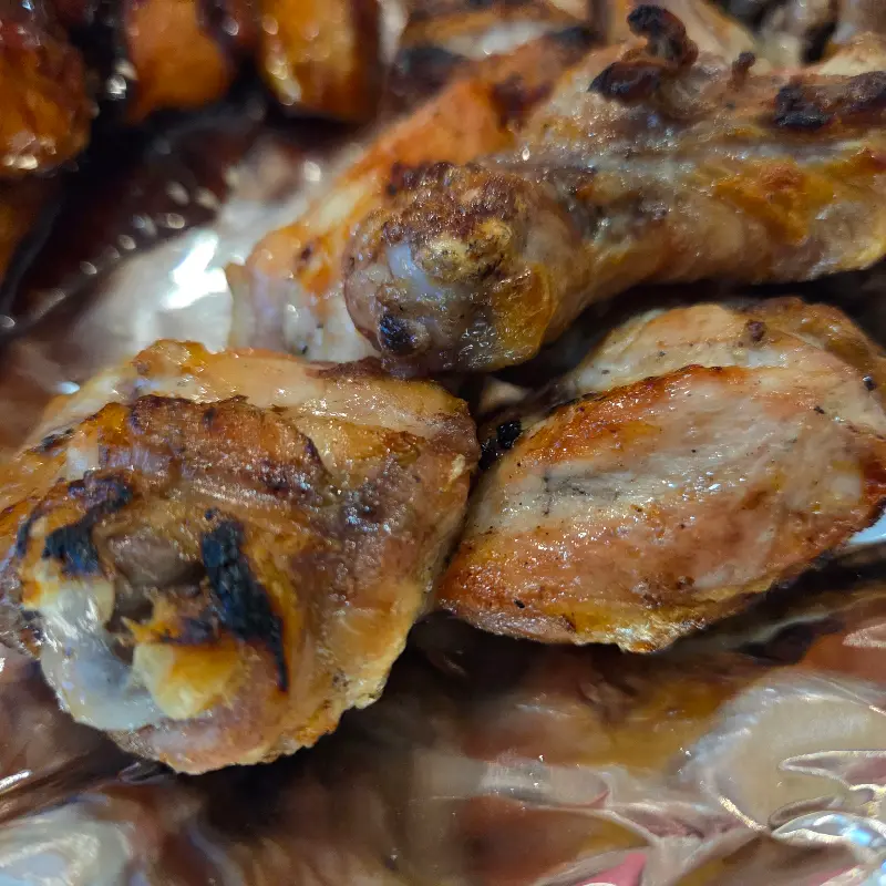 숯불 소금구이 치킨