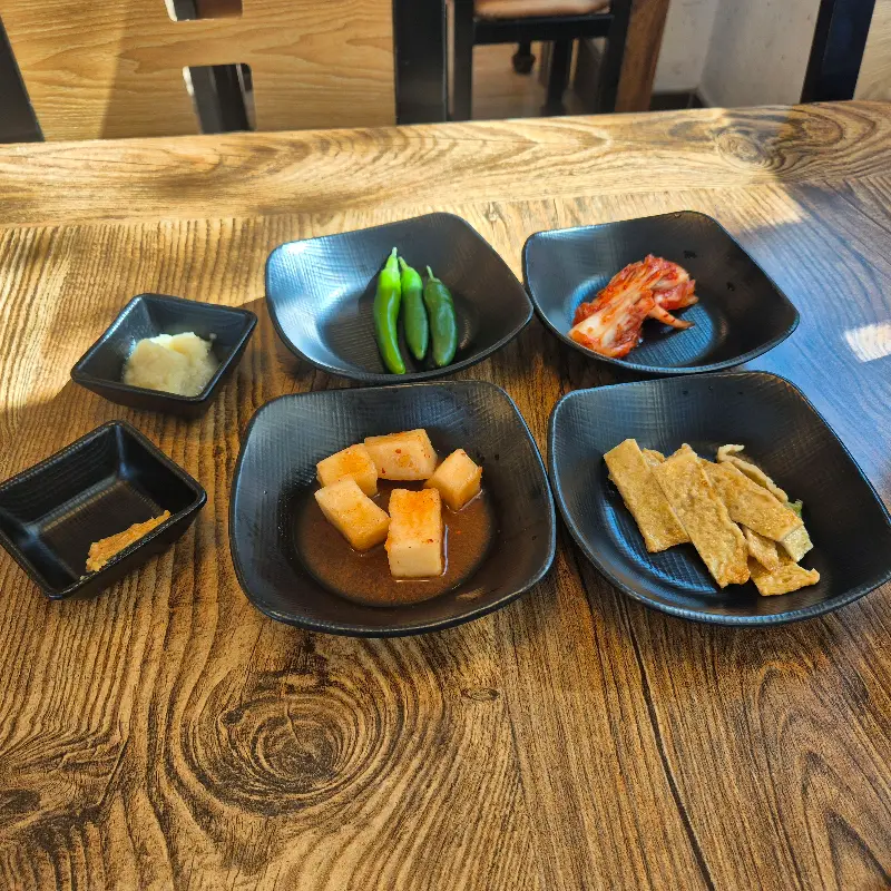 밑반찬 클로즈업