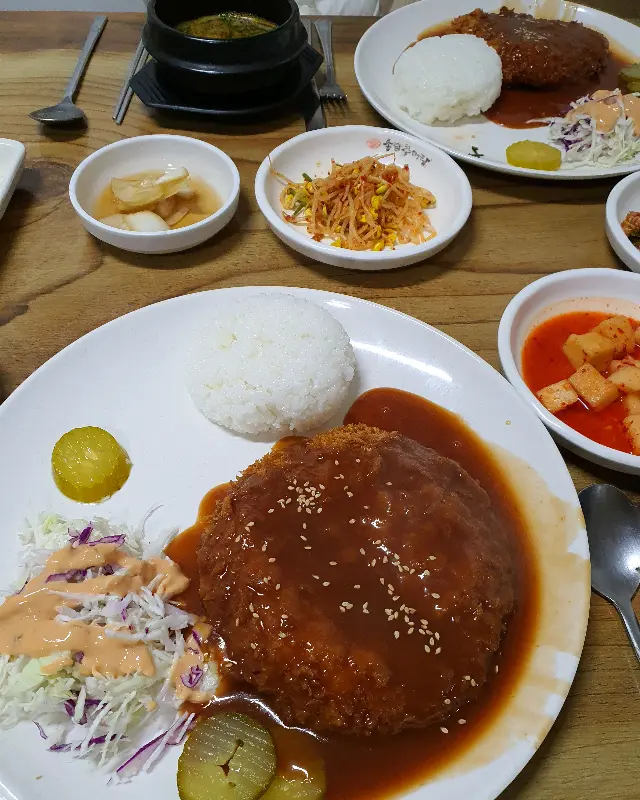 돈가스 근접 샷