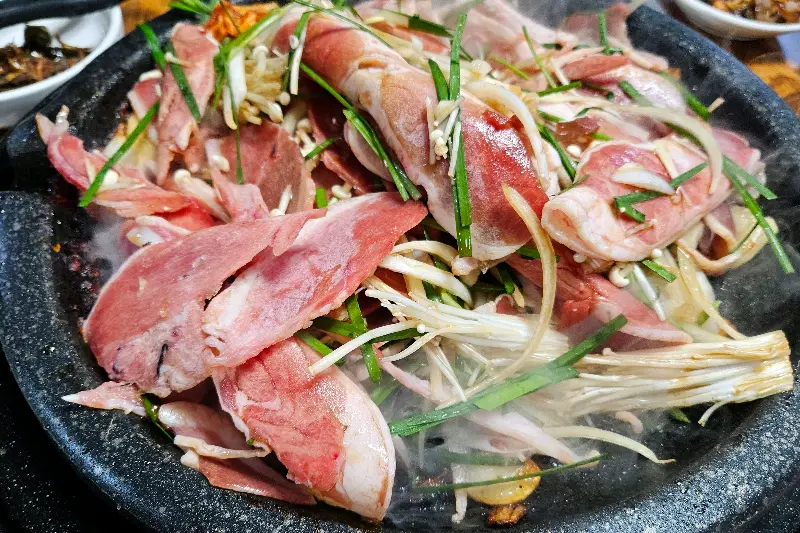 익어가는 오리불고기