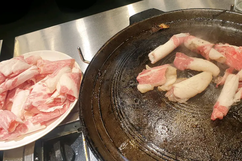 차돌박이 구이