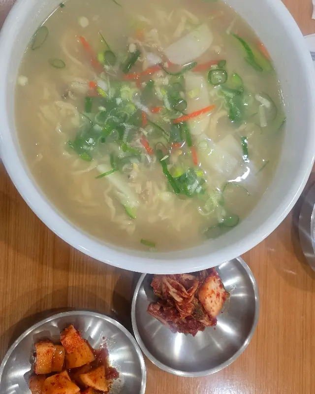 칼국수 근접샷
