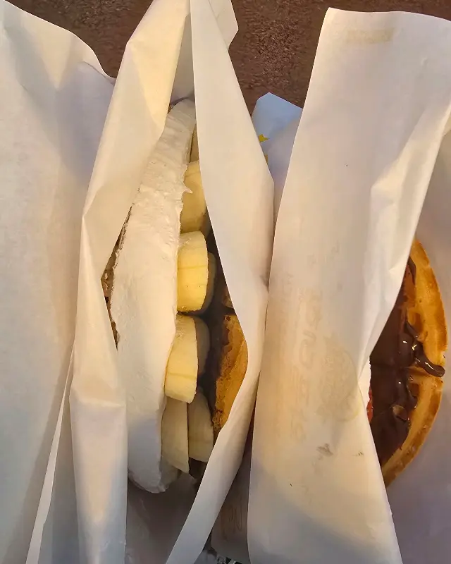 포장된 와플