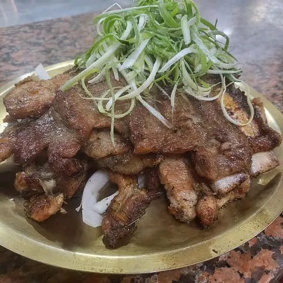 숯불갈비 한 상 차림