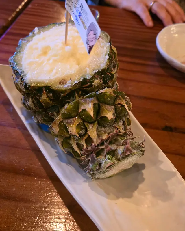 살얼음 파인애플 단독샷