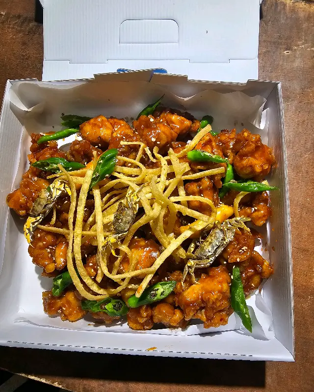 바다닭강정 포장 박스 사진